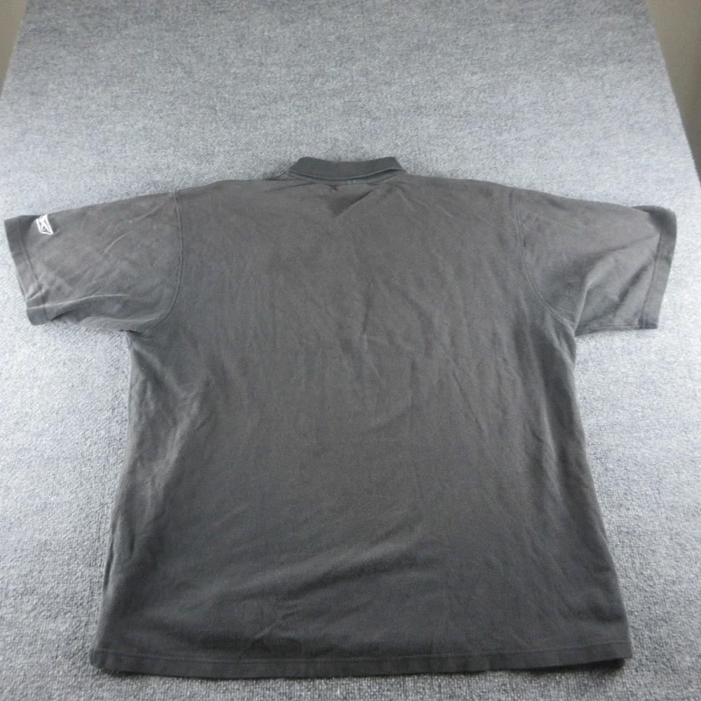 New Orleans Saints Shirt Mens 2XL Black NFL Football Reebok Polo Short Sleeve
